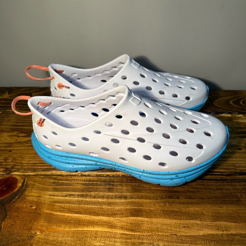 Kane Revive Active Recovery Shoes White Blue Sneaker Size M8 W10 Slip On